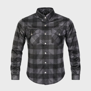 Taurus Ram Air armoured mesh riding shirt front view in gray