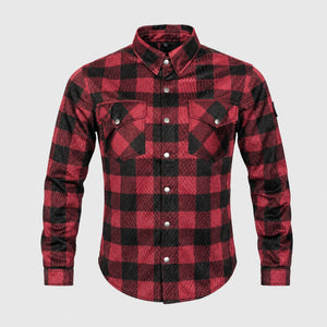 Taurus Ram Air armoured mesh riding shirt in red