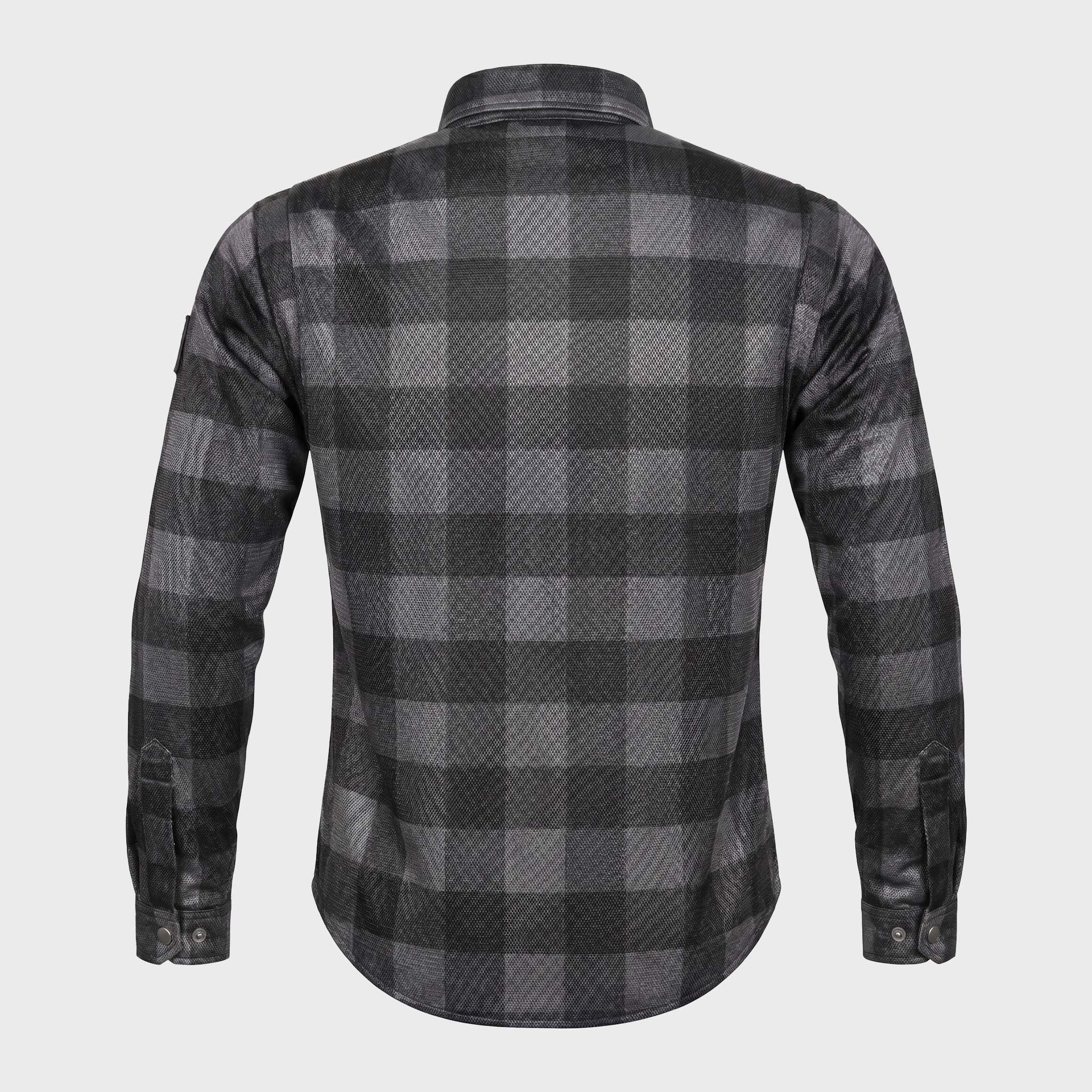 Taurus Ram Air armoured riding shirt back view showing action back