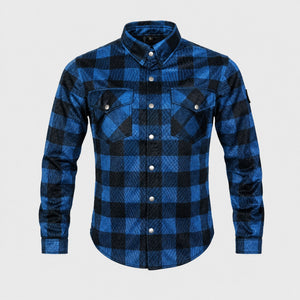 Taurus Ram Air armoured mesh riding shirt in blue